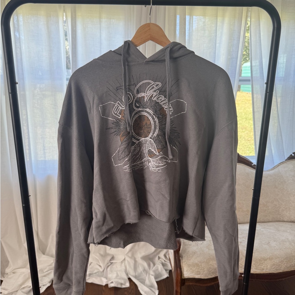 Charcoal Women's Graphic Hoodie Sweater